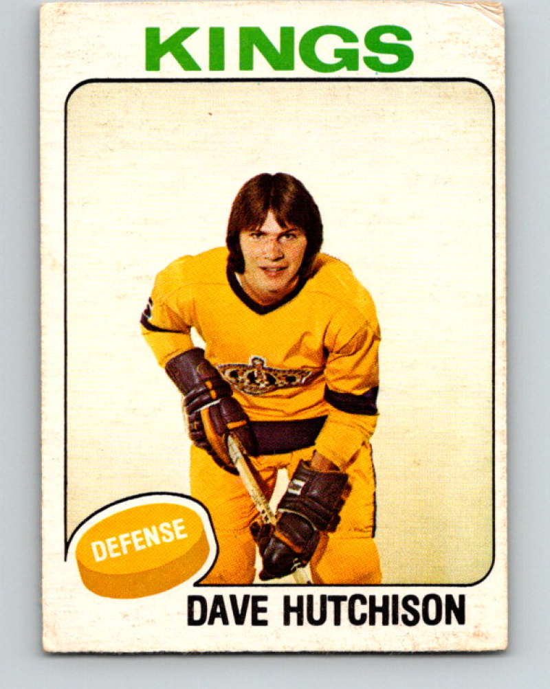 1975-76 O-Pee-Chee #390 Dave Hutchison RC Rookie Los Angeles Kings 9618
