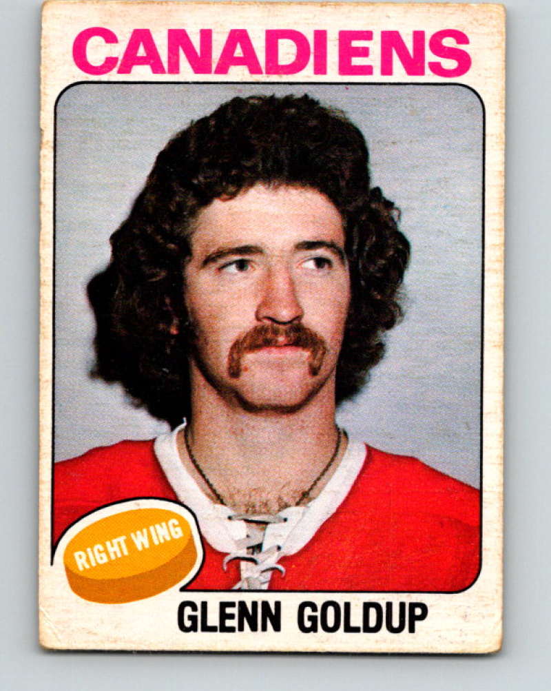 1975-76 O-Pee-Chee #391 Glenn Goldup Montreal Canadiens 9619