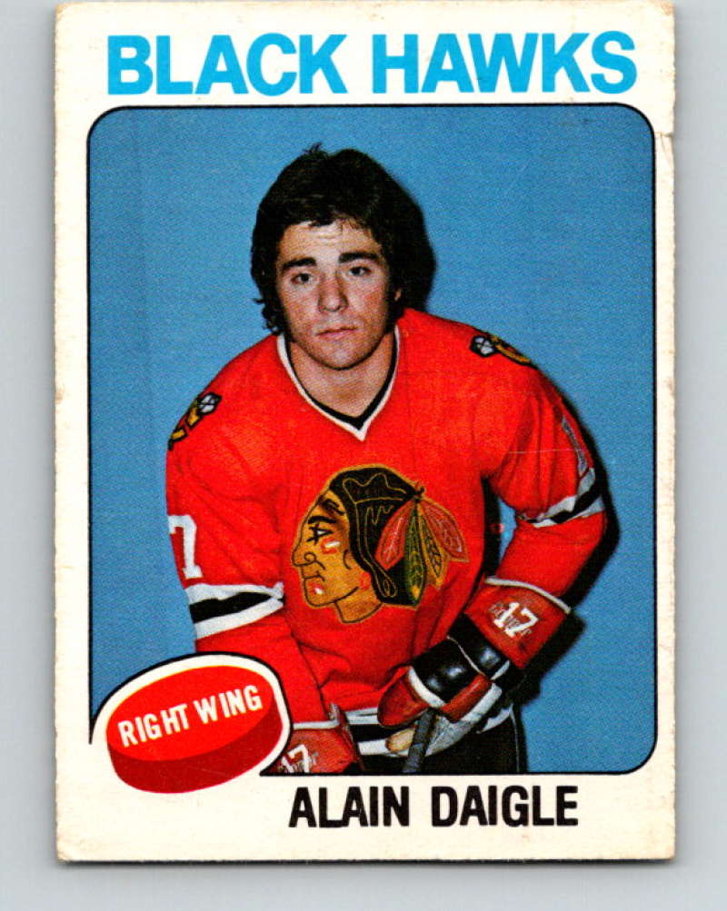 1975-76 O-Pee-Chee #394 Alain Daigle RC Rookie Chicago Blackhawks 9622 Image 1