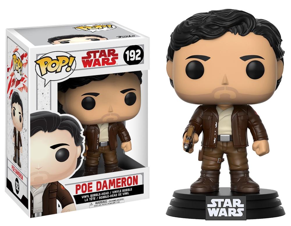 Funko Pop - 192 Star Wars: The Last Jedi - Poe Dameron Vinyl Figure Image 1