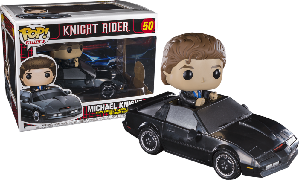 Funko Pop - 50 Knight Rider - Michael Knight with KITT Rides Vinyl Figure