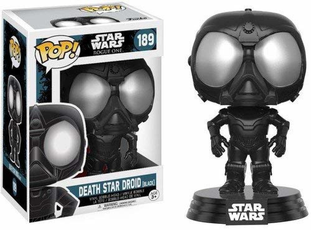 Funko Pop - 186 Star Wars: Rouge One - Death Star Droid Black Vinyl Figure Image 1