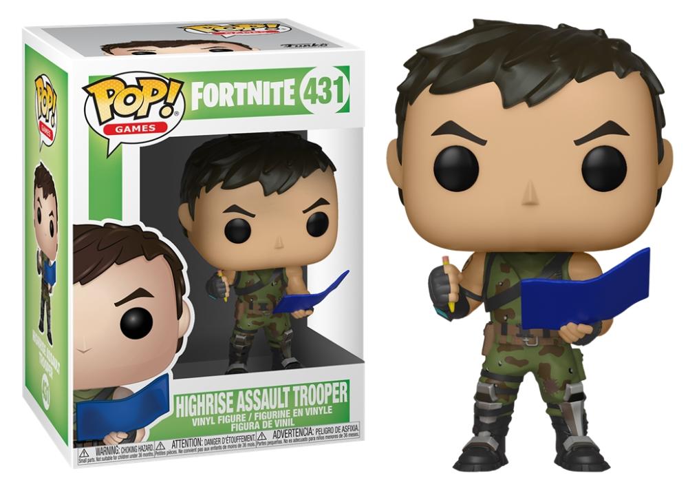 Funko Pop - 431 Games Fortnite - Highrise Assault Trooper Vinyl Figure Image 1