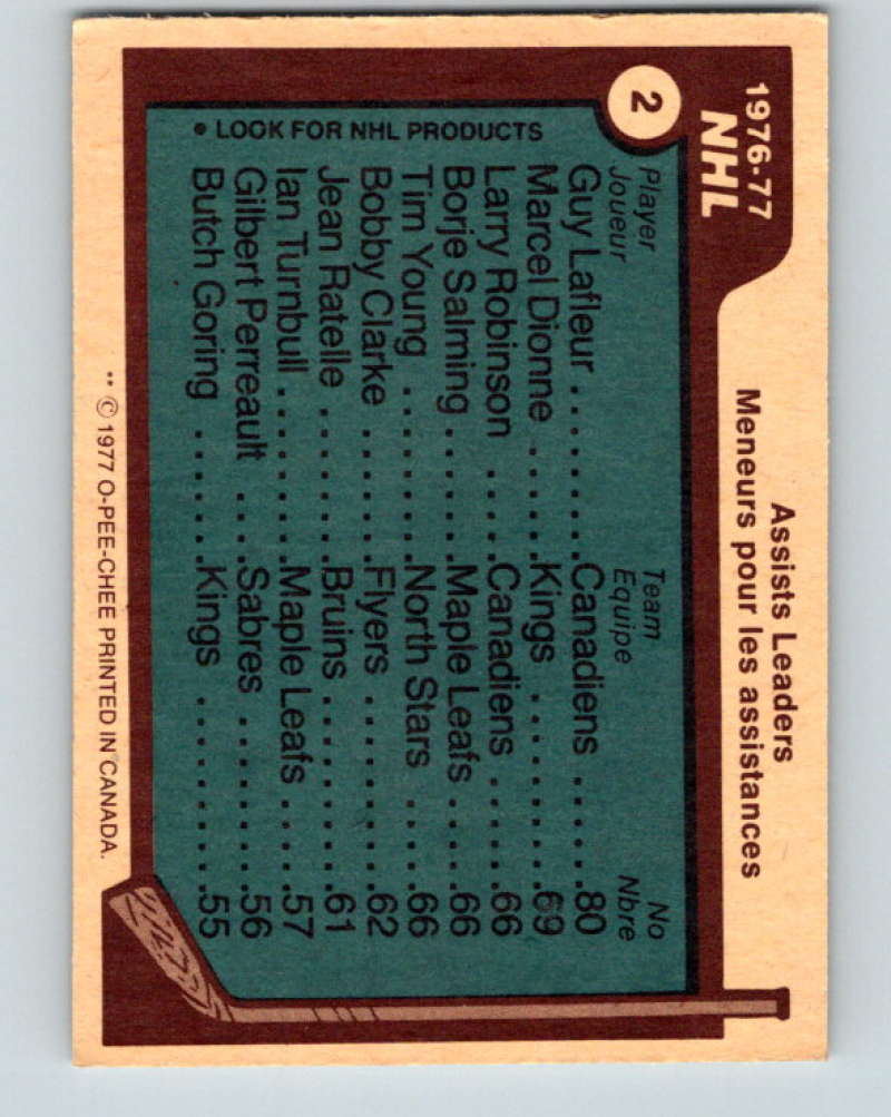 1977-78 O-Pee-Chee #2 LaFleur/Dionne/ + 9625