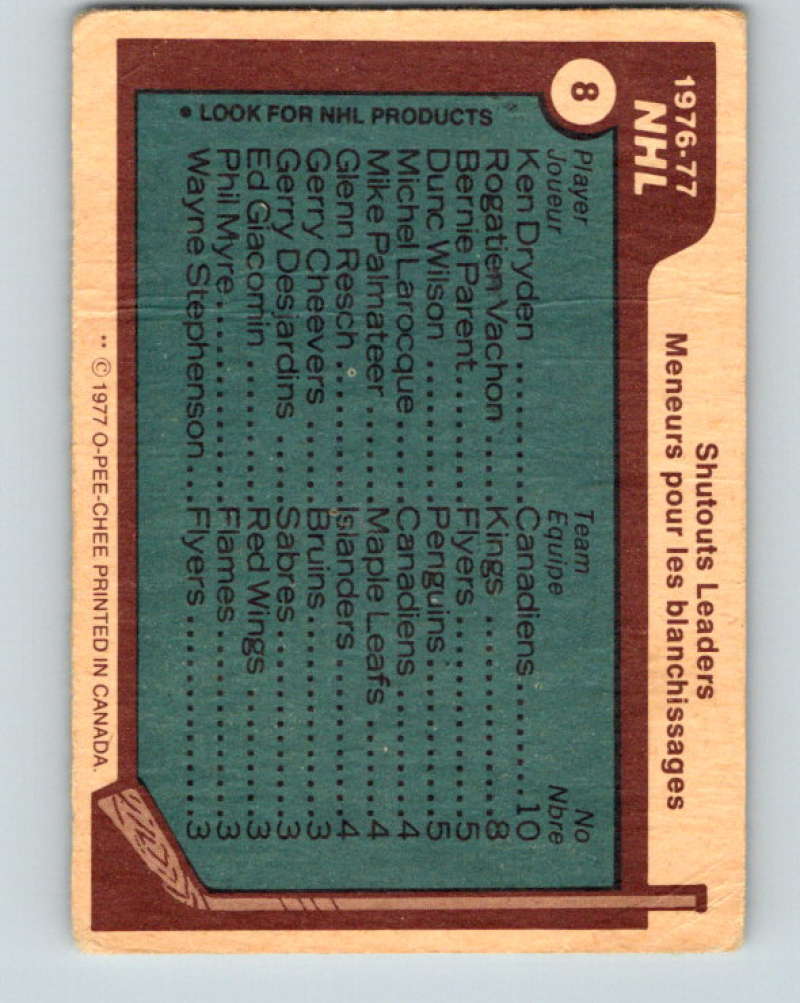 1977-78 O-Pee-Chee #8 Dryden/Vachon/Parent/Wilson 9631