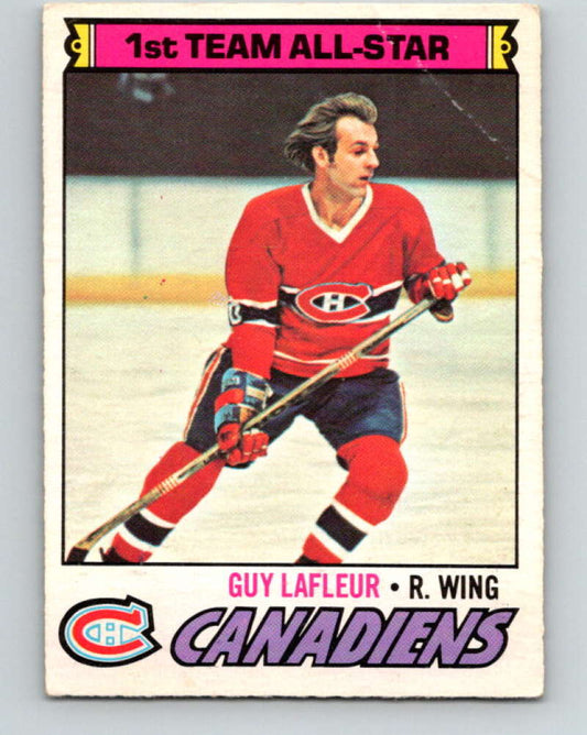 1977-78 O-Pee-Chee #200 Guy Lafleur NHL  Canadiens AS 9829