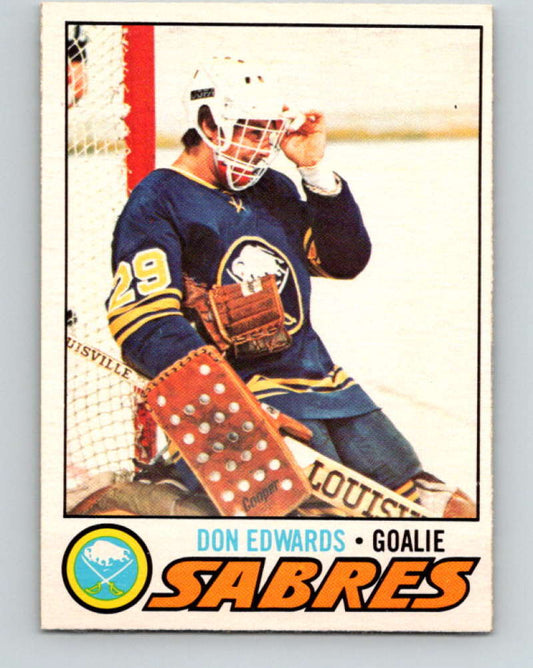 1977-78 O-Pee-Chee #201 Don Edwards NHL  RC Rookie Sabres 9830