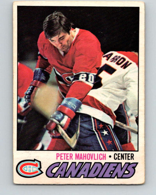 1977-78 O-Pee-Chee #205 Pete Mahovlich NHL  Canadiens 9834