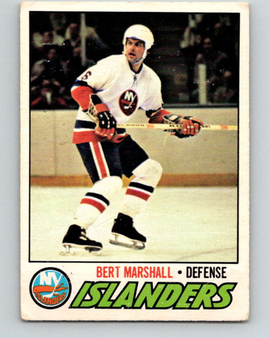1977-78 O-Pee-Chee #206 Bert Marshall NHL  NY Islanders 9835 Image 1