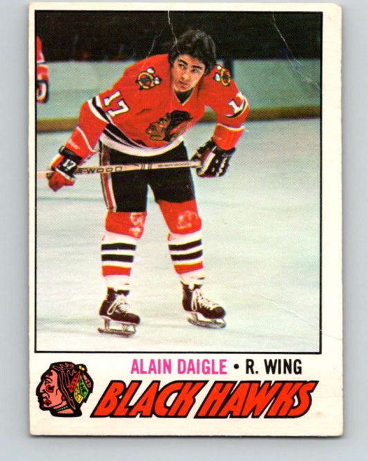 1977-78 O-Pee-Chee #208 Alain Daigle NHL  Blackhawks 9837