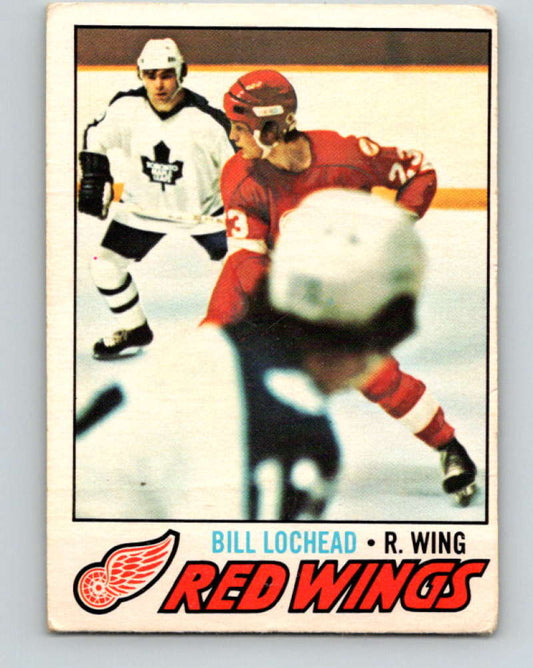 1977-78 O-Pee-Chee #212 Bill Lochead NHL  Red Wings 9841 Image 1