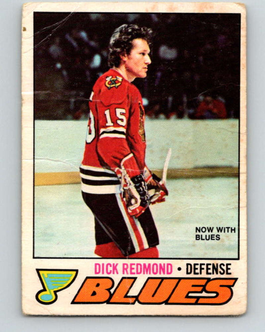 1977-78 O-Pee-Chee #213 Dick Redmond NHL  Blues 9842 Image 1
