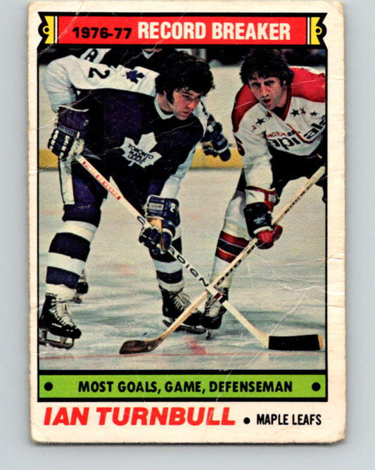 1977-78 O-Pee-Chee #215 Ian Turnbull NHL  Maple Leafs RB 9845 Image 1