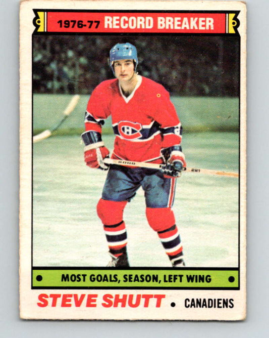 1977-78 O-Pee-Chee #217 Steve Shutt NHL  Canadiens RB 9847