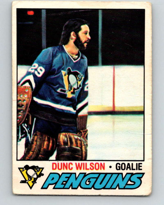 1977-78 O-Pee-Chee #224 Dunc Wilson NHL  Penguins 9854