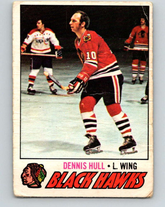 1977-78 O-Pee-Chee #225 Dennis Hull NHL  Blackhawks 9855 Image 1