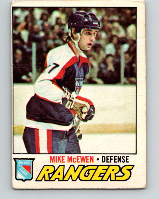 1977-78 O-Pee-Chee #232 Mike McEwen NHL  RC Rookie NY Rangers 9862 Image 1