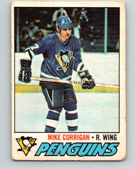 1977-78 O-Pee-Chee #236 Mike Corrigan NHL  Penguins 9866 Image 1