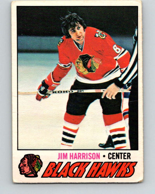 1977-78 O-Pee-Chee #243 Jim Harrison NHL  Blackhawks 9873
