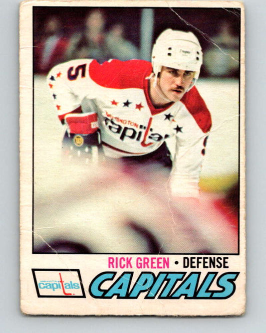 1977-78 O-Pee-Chee #245 Rick Green NHL  RC Rookie Capitals 9875