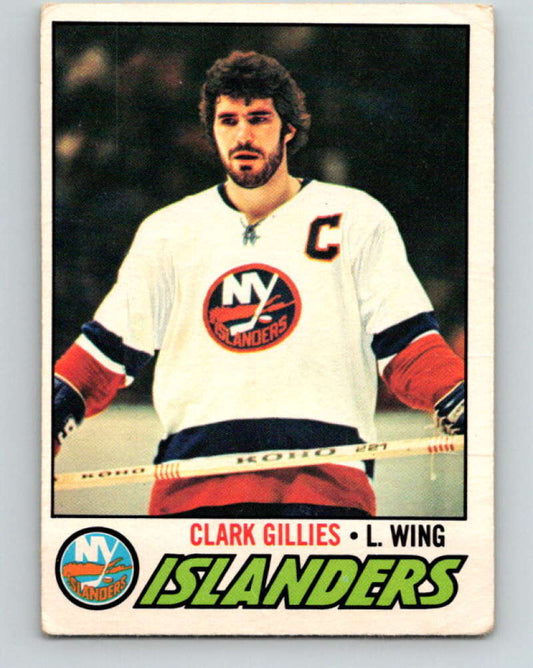 1977-78 O-Pee-Chee #250 Clark Gillies NHL  NY Islanders 9882 Image 1