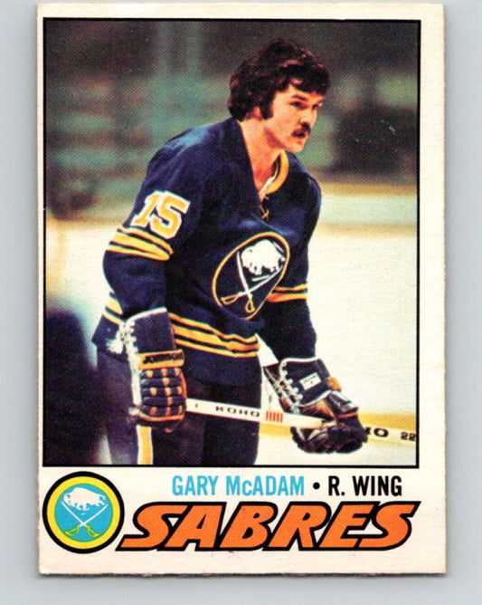 1977-78 O-Pee-Chee #253 Gary McAdam NHL  RC Rookie Sabres 9885 Image 1