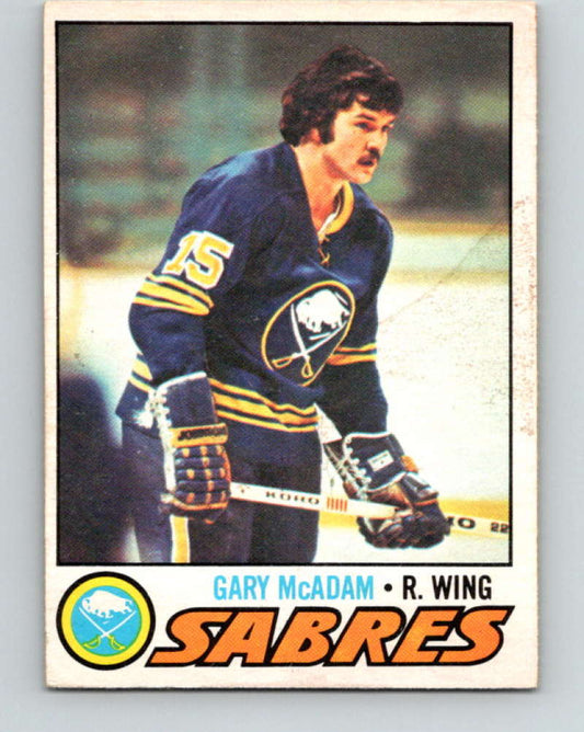 1977-78 O-Pee-Chee #253 Gary McAdam NHL  RC Rookie Sabres 9886 Image 1