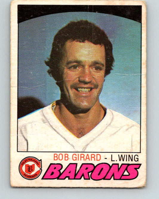 1977-78 O-Pee-Chee #255 Bob Girard NHL  Barons 9888 Image 1