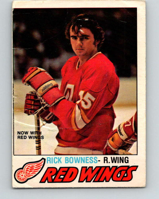 1977-78 O-Pee-Chee #265 Rick Bowness NHL  RC Rookie Wings 9898 Image 1
