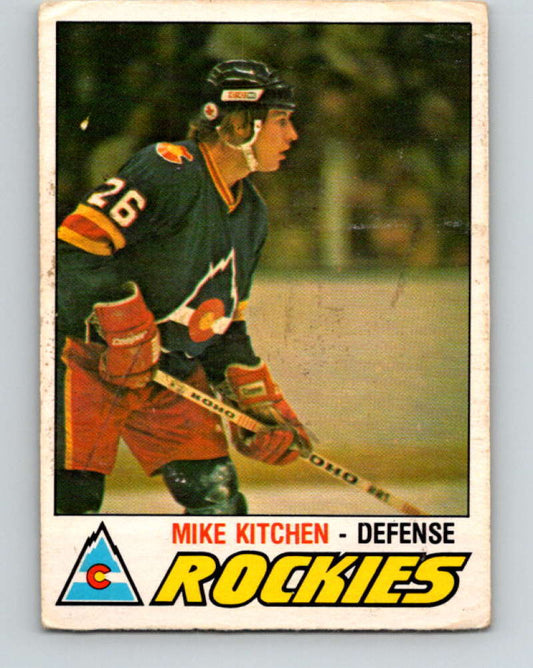 1977-78 O-Pee-Chee #267 Mike Kitchen NHL  RC Rookie Rockies 9900 Image 1