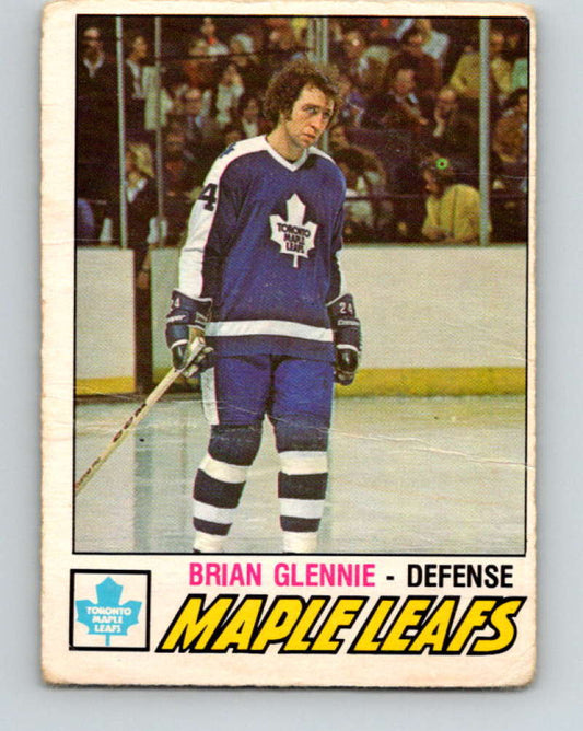 1977-78 O-Pee-Chee #275 Brian Glennie NHL  Maple Leafs 9909 Image 1