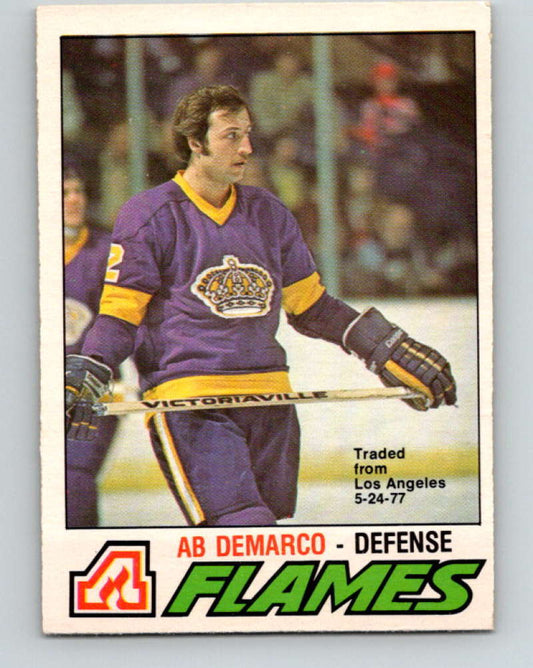 1977-78 O-Pee-Chee #283 Ab DeMarco NHL  Flames 9917