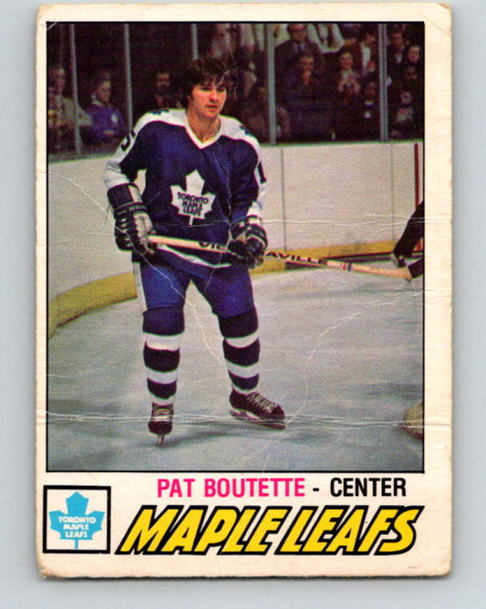 1977-78 O-Pee-Chee #284 Pat Boutette NHL  Maple Leafs 9918 Image 1