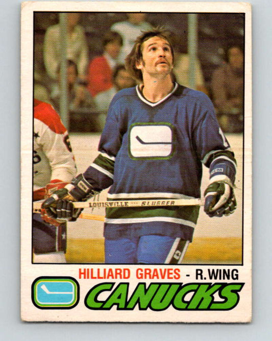 1977-78 O-Pee-Chee #286 Hilliard Graves NHL  Canucks 9920 Image 1