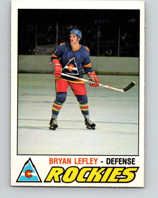1977-78 O-Pee-Chee #297 Bryan Lefley NHL  Rockies 9932 Image 1