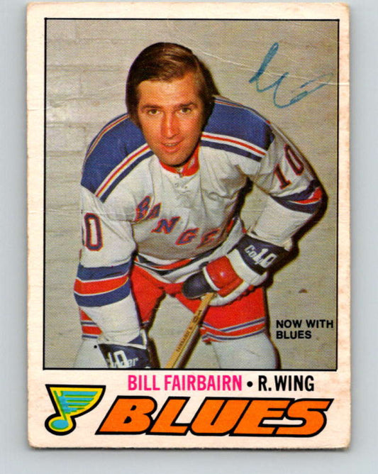 1977-78 O-Pee-Chee #303 Bill Fairbairn NHL  Blues 9938 Image 1