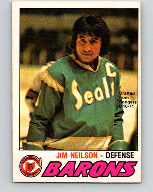 1977-78 O-Pee-Chee #317 Jim Neilson NHL  Barons 9952 Image 1