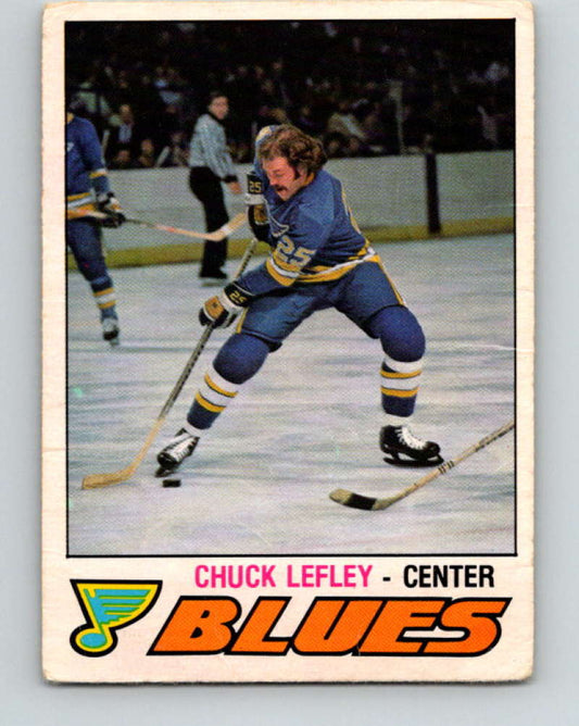 1977-78 O-Pee-Chee #340 Chuck Lefley NHL  Blues 9975 Image 1
