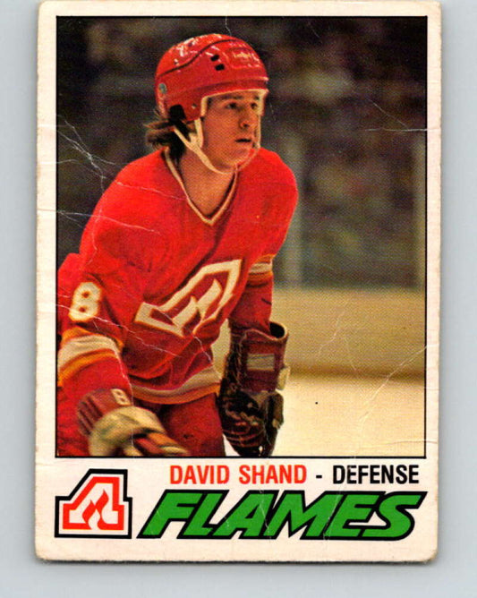 1977-78 O-Pee-Chee #355 David Shand NHL  RC Rookie Flames 9990 Image 1