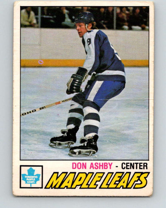 1977-78 O-Pee-Chee #365 Don Ashby NHL  RC Rookie Maple Leafs 10001