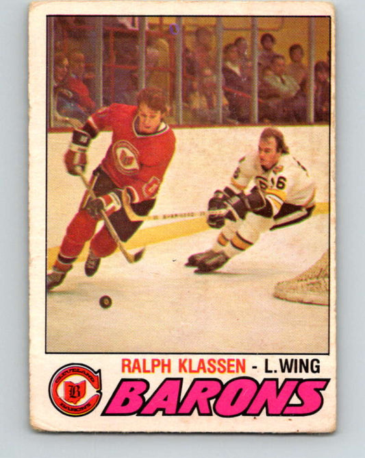 1977-78 O-Pee-Chee #372 Ralph Klassen NHL  Barons 10008 Image 1
