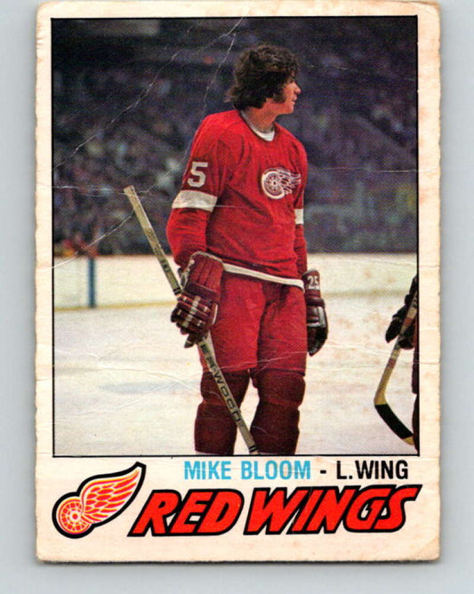 1977-78 O-Pee-Chee #375 Mike Bloom NHL  Red Wings 10011 Image 1
