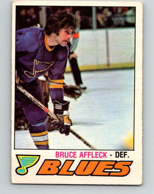 1977-78 O-Pee-Chee #376 Bruce Affleck NHL  Blues 10112