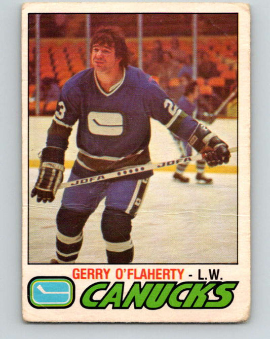 1977-78 O-Pee-Chee #377 Gerry O'Flaherty NHL  Canucks 10113 Image 1