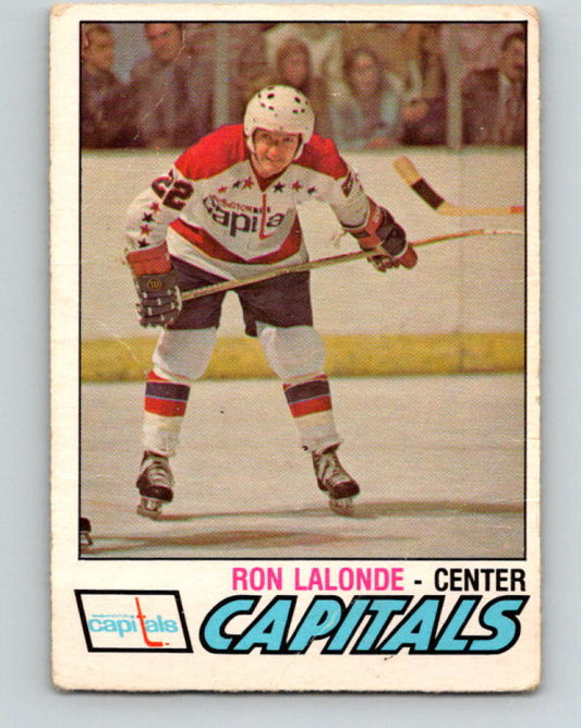 1977-78 O-Pee-Chee #378 Ron Lalonde NHL  Capitals 10114 Image 1