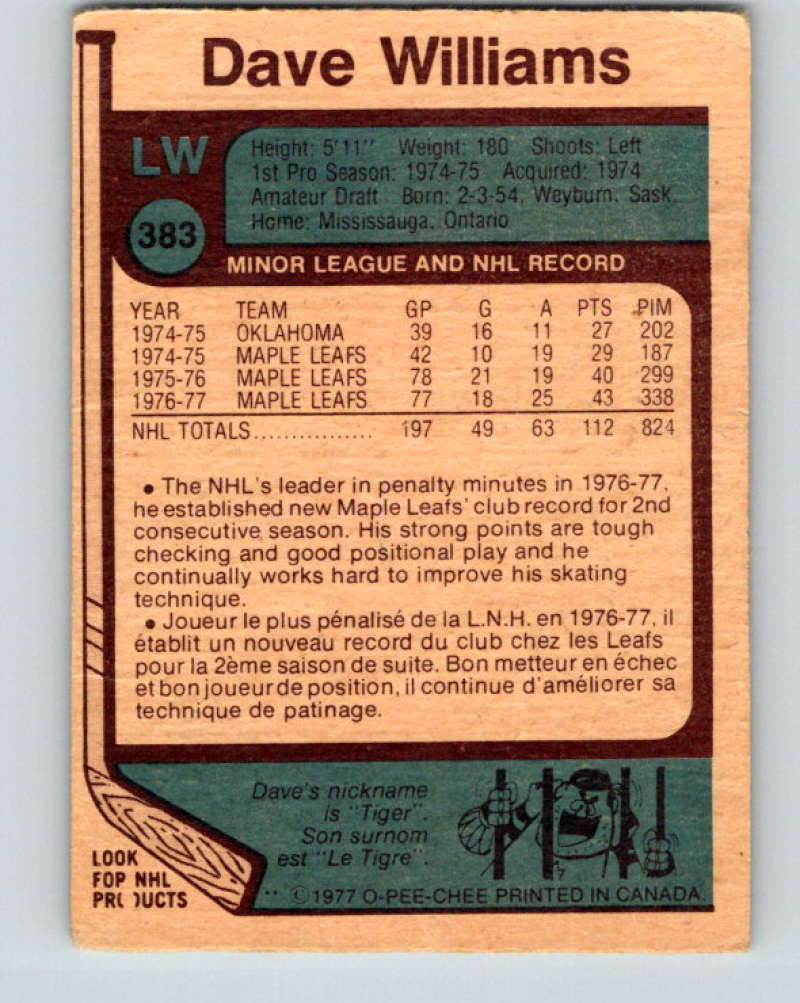 1977-78 O-Pee-Chee #384 Len Frig NHL Blues 10121