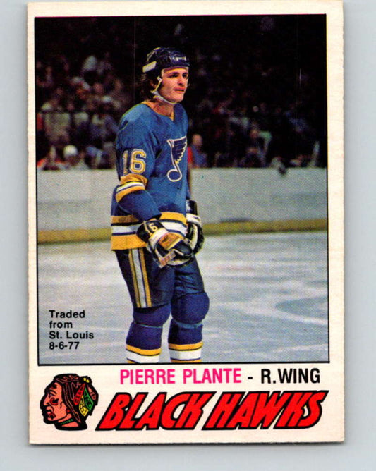 1977-78 O-Pee-Chee #385 Pierre Plante NHL  Blackhawks 10122 Image 1