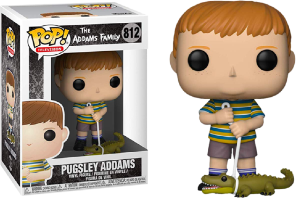 Funko Pop - 812 The Addams Family - Pugsley Addams with Alligator Vinyl Figure Image 1
