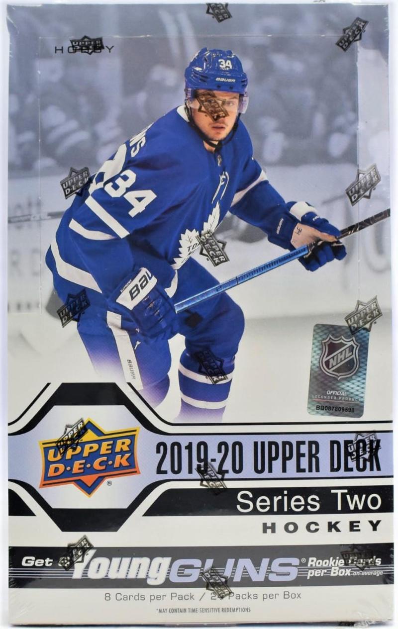 2019-20 Upper Deck Series 2 Hobby Box - 24 packs - 6 Young Guns