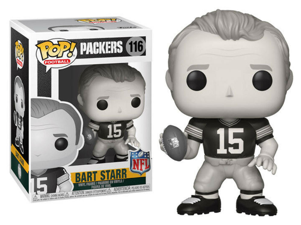 Funko Pop - 116 NFL Bart Starr Green Bay Packers (Black & White) Vinyl Figure *VAULTED